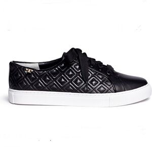 Tory Burch Black Quilted Sneakers